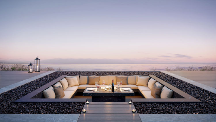 outdoor sunken living room lounge installation massachusetts 750px